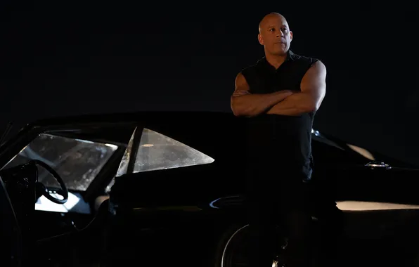 Auto, night, frame, car, VIN Diesel, action, Vin Diesel, Dominic Toretto