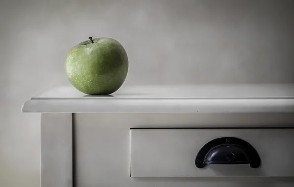 Apple, minimalism, green Apple