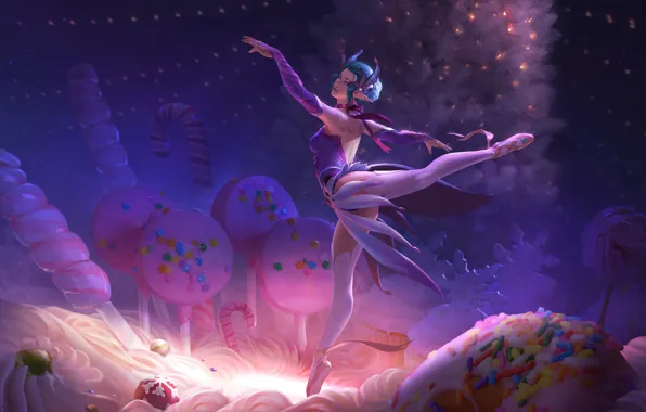 Girl, elf, candy, sweets, ballet