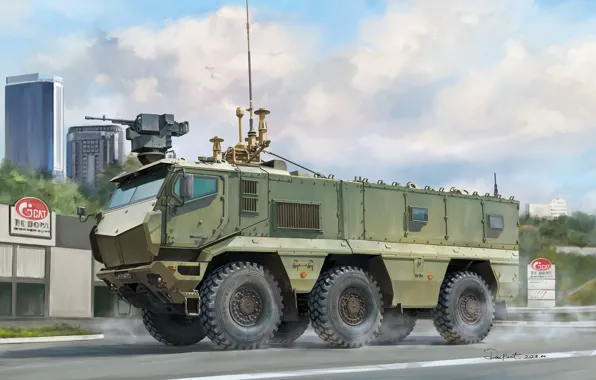 Russia, armored car, the armed forces of Russia, combat module, Typhoon, MRAP, Ju Hesong, KAMAZ …