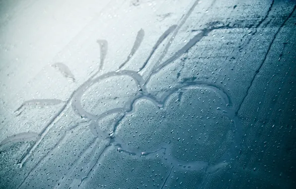 Picture GLASS, The SUN, DROPS.FIGURE, CLOUD, CONDENSATE