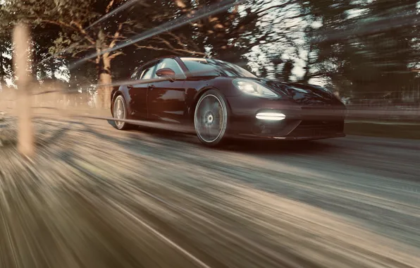 Picture HDR, Porsche, Panamera, Speed, UHD, 4K, Porsche Panamera Turbo S, Forza Horizon 4, Xbox One …