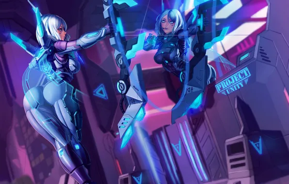 Picture Girl, Figure, The game, Girl, Art, League of Legends, Ashe, LOL