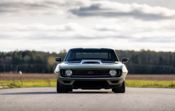 Picture Road, Chevrolet, 1969, Camaro, Lights, Chevrolet Camaro, Muscle car, Classic car