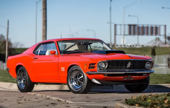 Picture Mustang, Ford, Muscle, Red, Ford Mustang, Power, Classic, Fastback
