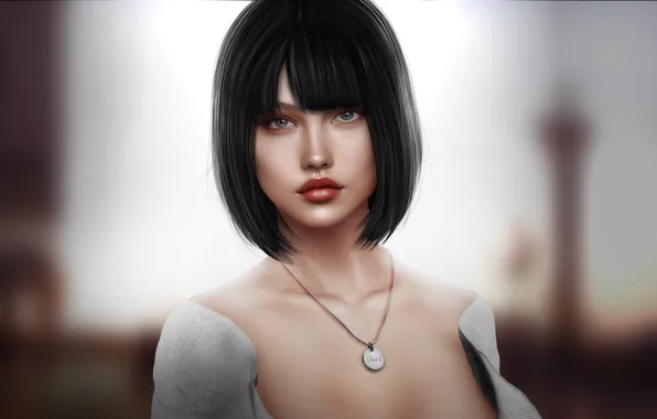 Picture look, girl, face, hair, cutie