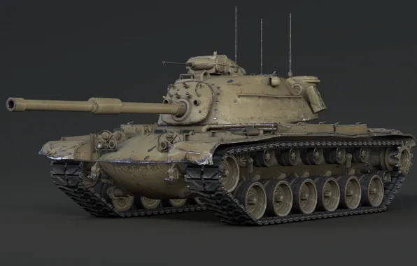 Picture Render, Tank, WoT, Patton, M48