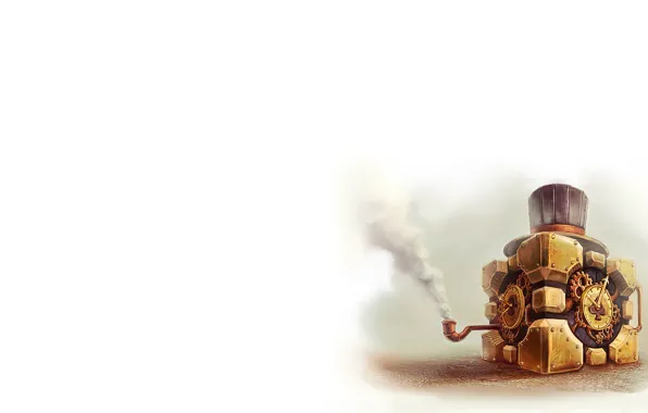 Picture smoke, mechanism, tube, the portal, portal, cube, cube