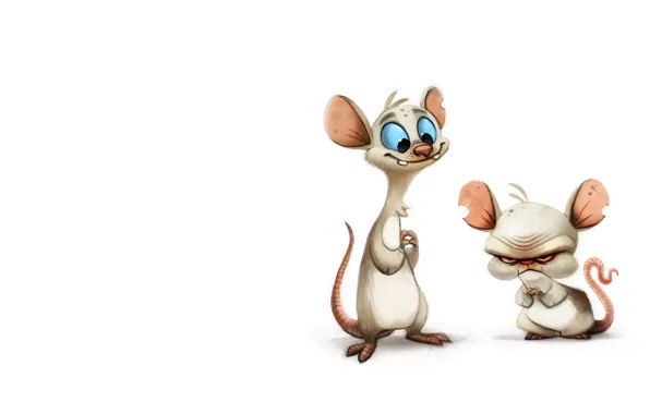Picture mood, the situation, minimalism, mouse, art, beauty