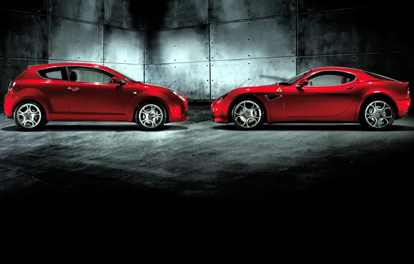 Picture red, mixed, Alfa romeo