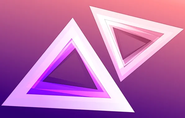 Picture light, color, the volume, triangle