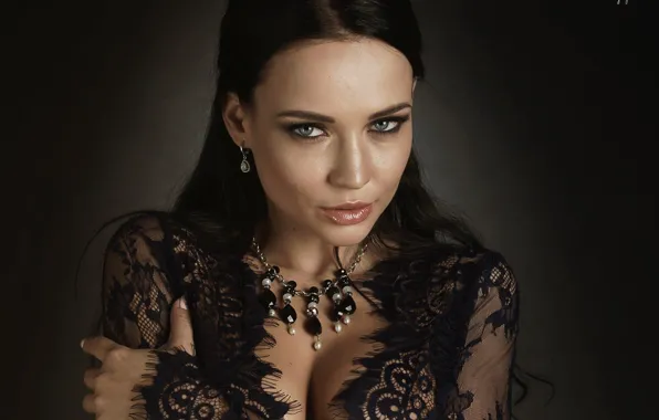 Picture girl, model, brunette, look, Angelina Petrova