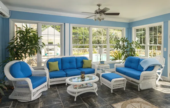 Picture sofa, furniture, Windows, chairs, veranda