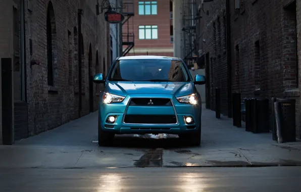Picture machine, city, street, mitsubishi city, Mitsubishi