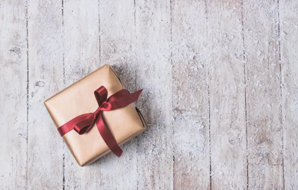 Picture holiday, gift, tape, wood, Golden, gift, bow