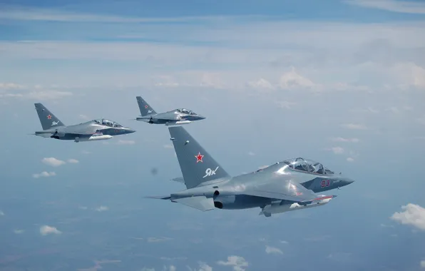 Picture flight, the plane, The Yak-130, Yak-130, Combat training