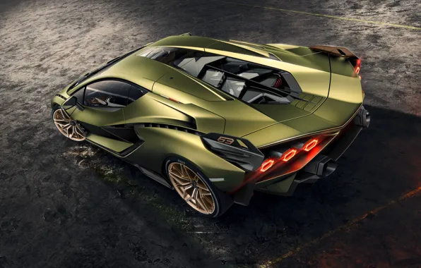 Picture machine, Lamborghini, lights, Later