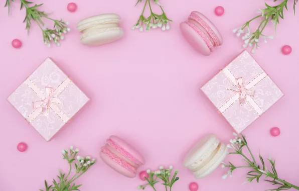 Picture holiday, gift, macaroon, cake