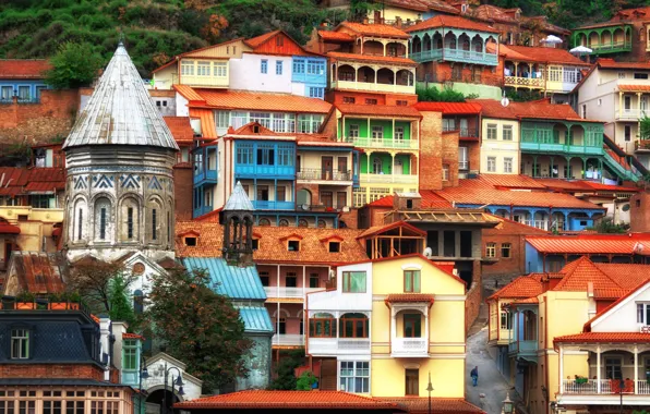 Picture home, slope, Georgia, Tbilisi