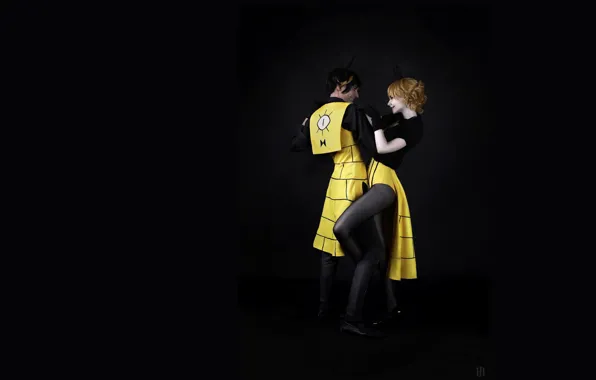 Picture girl, people, art, cosplay, Gravity Falls, Bill Cipher