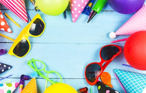 Picture decoration, holiday, glasses, birthday