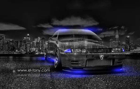 Picture -Car, -Crystal, -City, -2014-Blue, Nissan-Skyline, -GTR, -R32