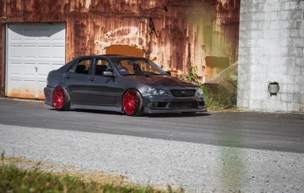 Picture turbo, lexus, red, wheels, black, japan, toyota, jdm, tuning, Lexus, front, Toyota, face, low, height, …