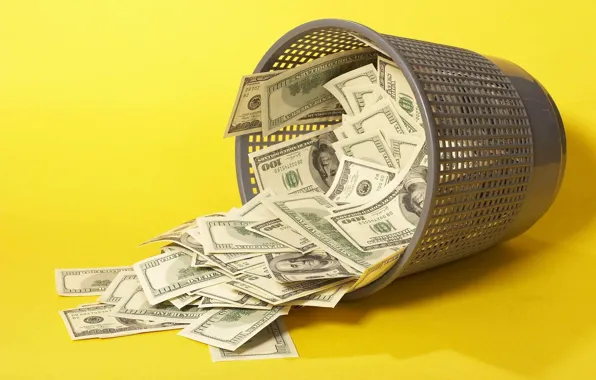 Picture money, dollars, the bucks, Bucket, urn