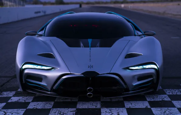 Picture front view, hypercar, Hyperion XP-1