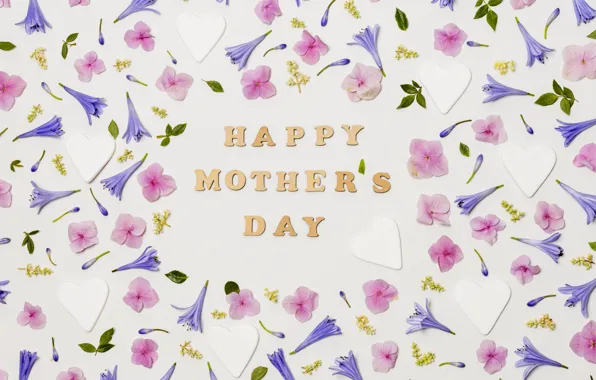 Picture flowers, background, holiday, buds, Happy, Mother's Day