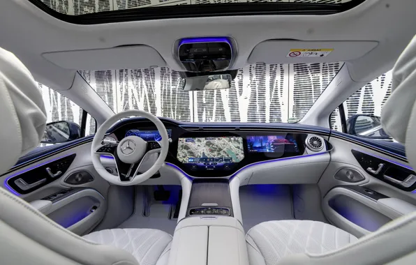 Picture Mercedes-Benz, interior, 4MATIC, EQS 580, V297