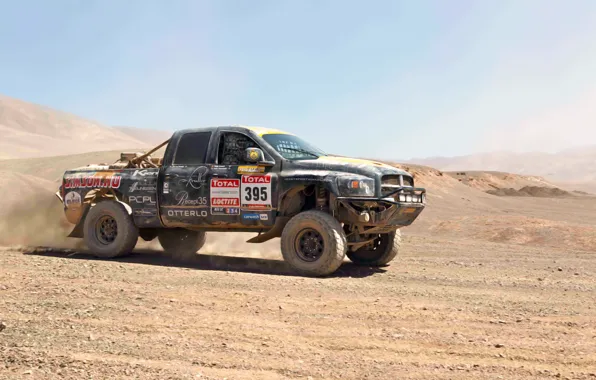 Picture Sand, Auto, Sport, Machine, Dodge, Day, Jeep, Heat, Rally, Dakar, SUV, 2500, Dodge Ram