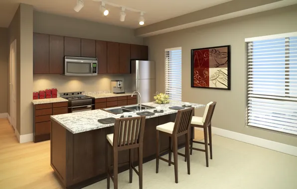 Picture design, style, room, interior, kitchen