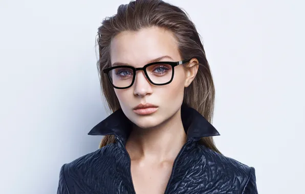 Picture look, pose, model, makeup, glasses, model, hair, look
