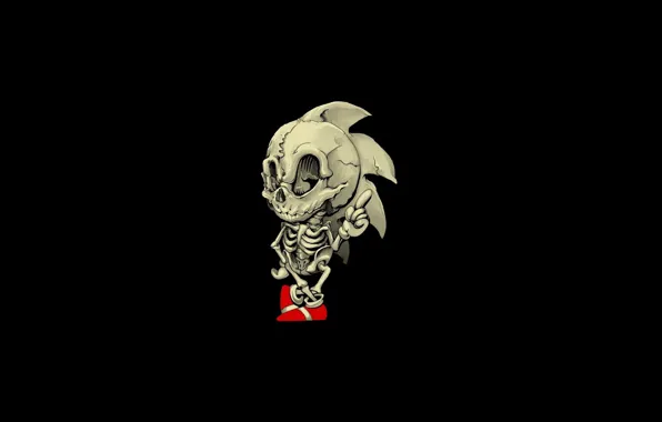 Picture shoes, barb, bones, skeleton, Sonic, gloves, hedgehog, Sonic
