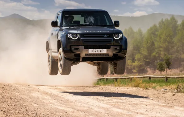 Picture land rover, defender, suv, Land Rover Defender 90 V8
