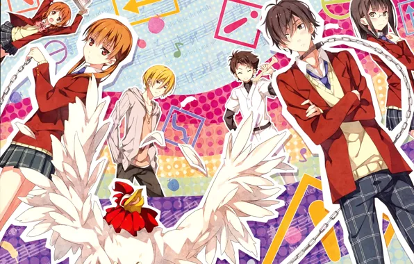 Picture look, apples, chicken, collar, laptop, chain, bit, I'm a Monster