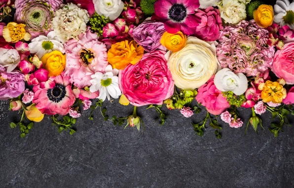Picture flowers, flowers, composition
