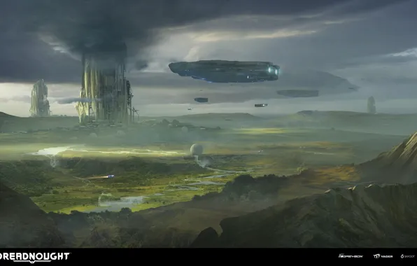 Picture clouds, transport, facilities, DREADNOUGHT, Terraforming