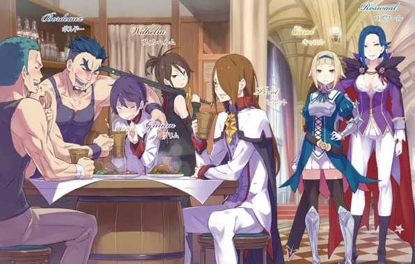 Picture anime, characters, From scratch, Re: Zero Kara Hajime Chip Isek Or Seikatsu