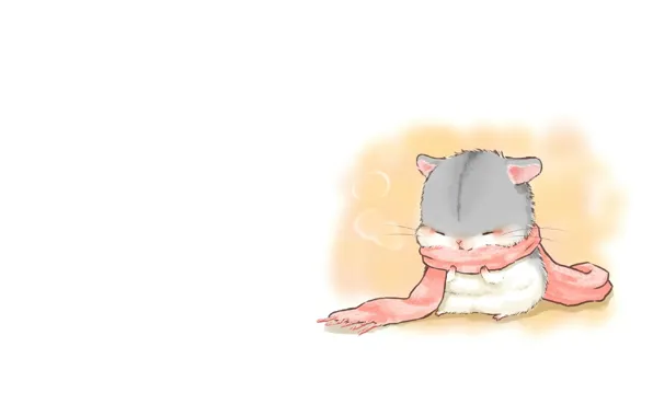 Picture background, baby, art, scarf, children's. hamster