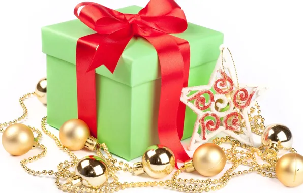 Picture holiday, toys, gifts, bow, New Year, box, packaging, Christmas