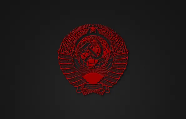 Picture minimalism, USSR, coat of arms