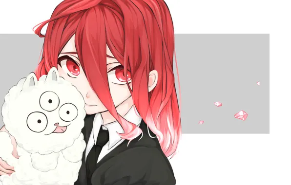 Picture girl, being, anime, art, animal, House no Kuni