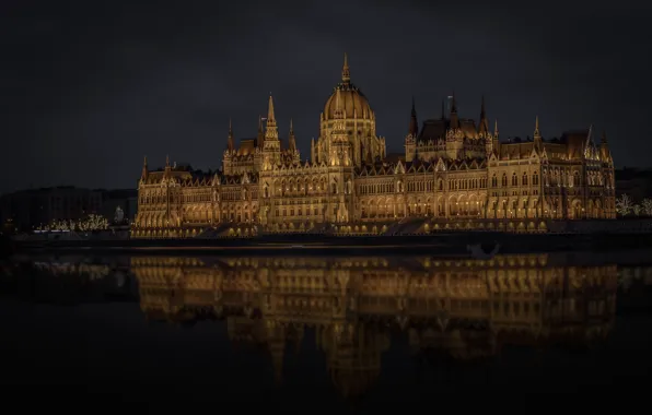 Picture river, Parliament, Hungary, Budapest, The Danube
