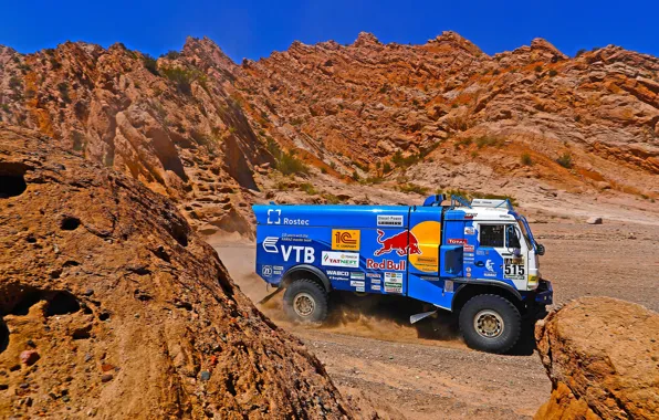Picture Mountains, Grass, Rocks, Sport, Speed, Race, Master, Dirt, Day, Hills, Squirt, Russia, Heat, Kamaz, Rally, …