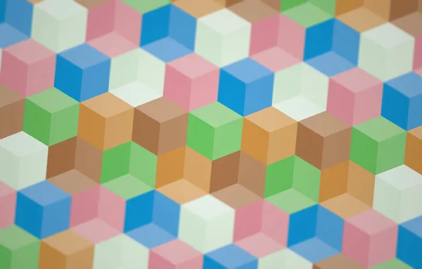 Picture line, pattern, paint, texture, cube, face, edge