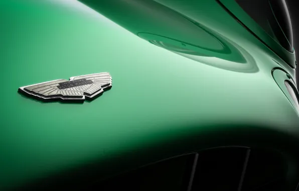 Picture Aston Martin, Auto, Retro, Machine, Logo, Background, Logo, Art, Green, Rendering, Andreas Ezelius, DBR1, Aston …