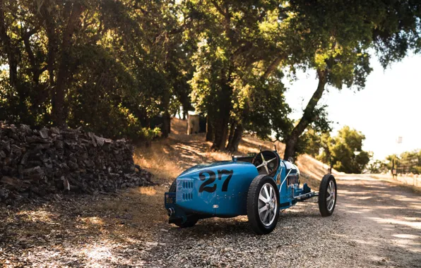 Picture vintage, retro, classic, 1927, sporcar, Bugatti Type 35C