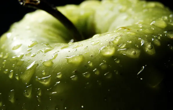 Picture ROSA, DROPS, GREEN, FOOD, APPLE